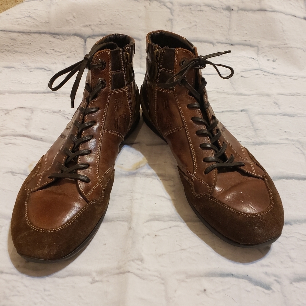 LA MARTINA POLO CUP LEATHER lace/zip-up boot size 43